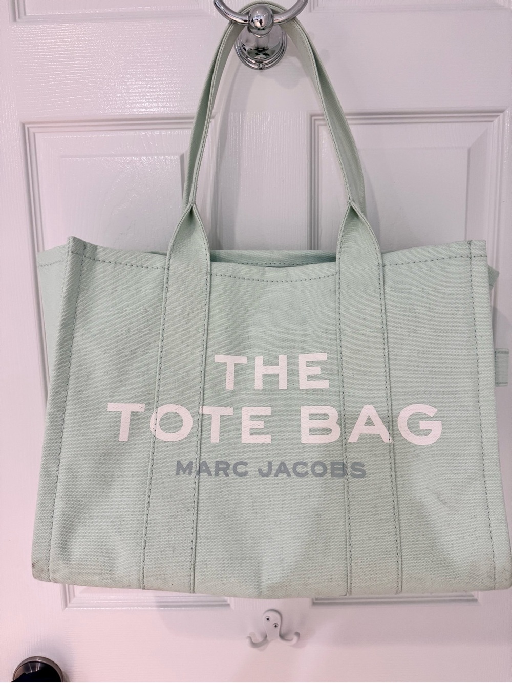 Marc Jacobs The Tote Bag Large Canvas Light Blue